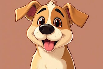 create realistic cartoon pet portraits