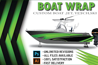 create boat wrap ,jet ski ,personal watercraft ,yacht wrap,custom boat wrap,ship