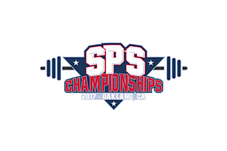 design high quality weightlifting championships logo
