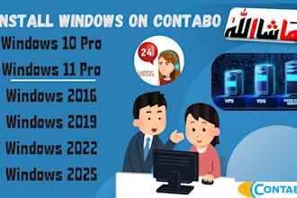 install contabo server with windows