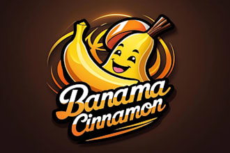 design cake, ice cream, colocate, banana, bakery logo