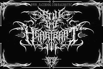 design brutal technical metal logo