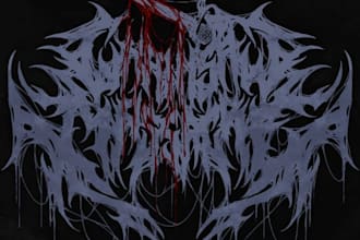 brutal bloody metal logo