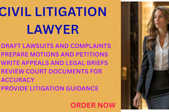 draft court pleadings such as complaints and motions