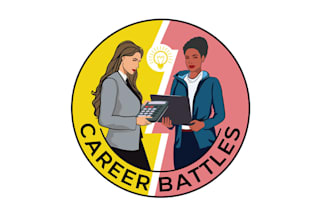 design career battles logo family friendly feel