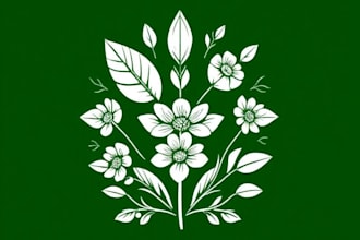 create botanical logo for you