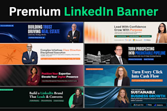 design a professional linkedin banner for personal branding
