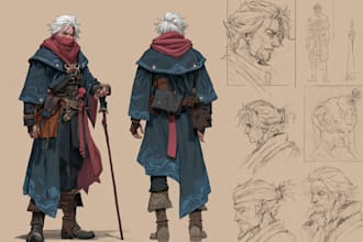design custom dnd party portraits and group art