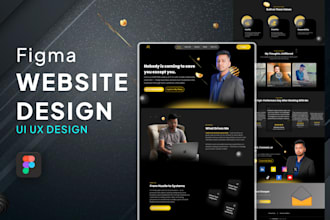 do figma website design, figma landing page design, UI UX design