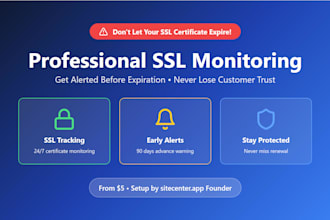 setup ssl monitoring for your sites