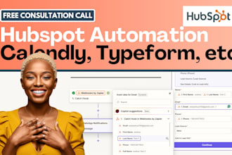 setup hubspot CRM automation zapier typeform calendly integration expert databox
