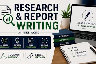 write well researched reports and articles