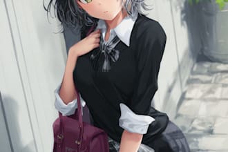 draw characters in cartoon or anime style