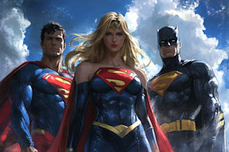 superhero character for comics