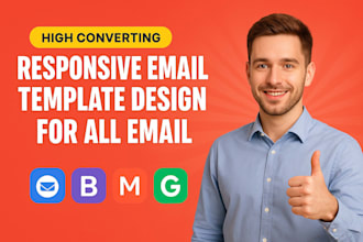 design professional email campaigns and templates in brevo, mailerlite, or zoho