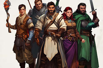 paint your amazing dnd party or anything