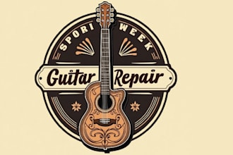 design high quality guitar logo for your business