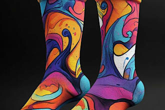 design custom and unique socks design