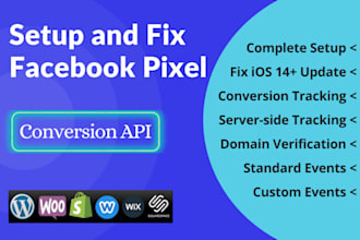 set up or fix facebook pixel and conversion API with GTM