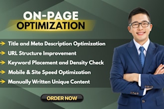 do onpage SEO optimization to improve your site rankings