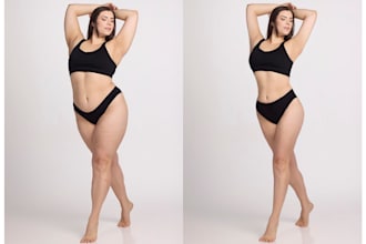 remove double chin, face and body slimming and retouching
