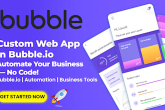 create a no code bubble io web app to automate your business