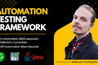 create a test automation QA framework for UI or API testing