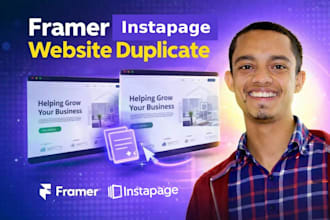 clone design framer instapage landing page expert developer