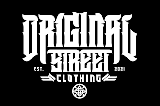 design custom typography clothing logo design