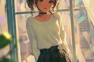 draw anime character an illustration and anime character