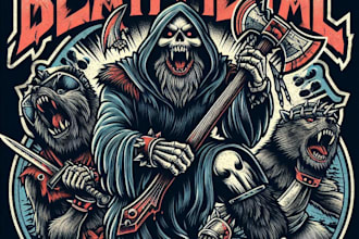 design high quality death metal, slam, and brutal logo for you