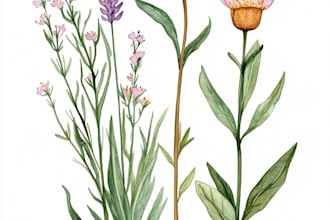 draw a botanical illustration