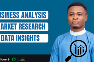 be your professional business analyst to deliver data driven insights