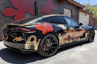 design car wrap vehicle wrap truck wrap racing car wrap