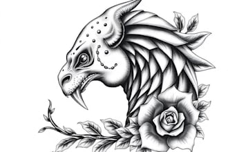 create custom and realism tattoo design
