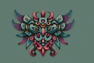 create a profesional tribal tattoo design