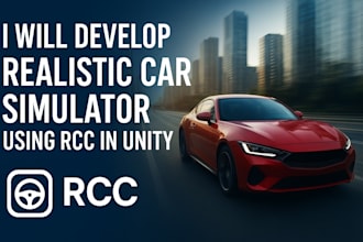 build a realistic car driving or racing game using rcc in unity
