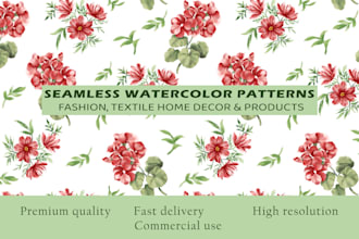 design watercolor seamless pattern