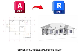 convert autocad, PDF or image drawings into revit model