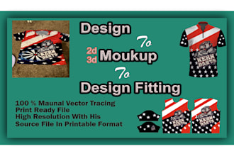 do sublimation sportwear designs with 2d,3d moukups