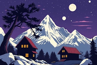 create modern vector illustrations for you