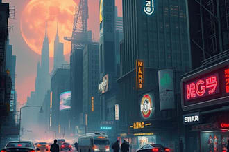 draw sci fi art  for you