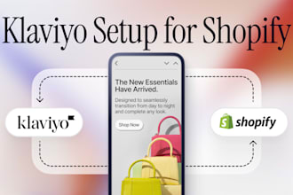 set up klaviyo for shopify with high converting flows, segments and templates
