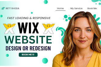 build wix website, design and redesign wix website,  wix website design
