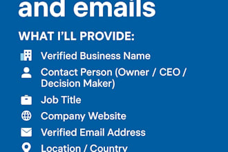 generate verified b2b leads and emails