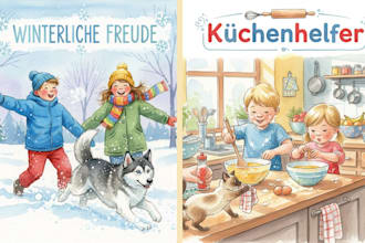 erstelle eine professionelle kinderbuch illustration in aquarell
