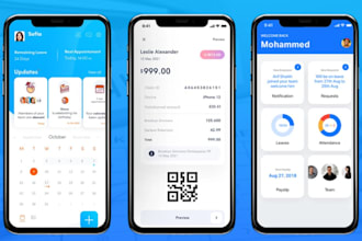 develop payroll app, hrm app, accounting, stock management app