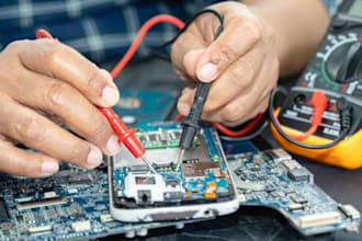 create a smart repair service app, for mobiles, laptops and electronics