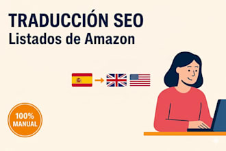 translate and optimize your amazon listing with native english spanish SEO