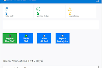 do a staff verification application